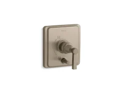 Rite-Temp® valve trim with push-button diverter and lever handle^Kohler Online