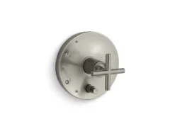 Rite-Temp® valve trim with push-button diverter and cross handle^Kohler Clearance
