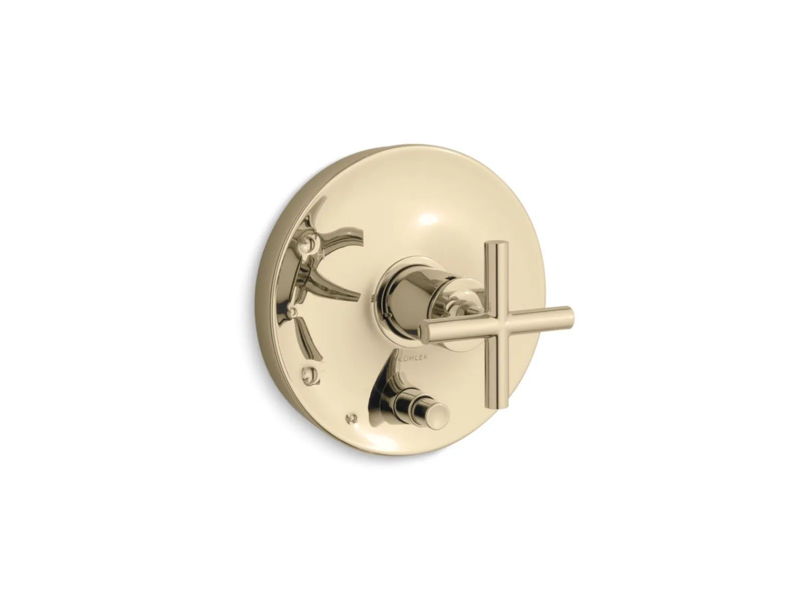 Rite-Temp® valve trim with push-button diverter and cross handle^Kohler Clearance