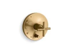 Rite-Temp® valve trim with push-button diverter and cross handle^Kohler Clearance