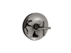 Rite-Temp® valve trim with push-button diverter and cross handle^Kohler Clearance