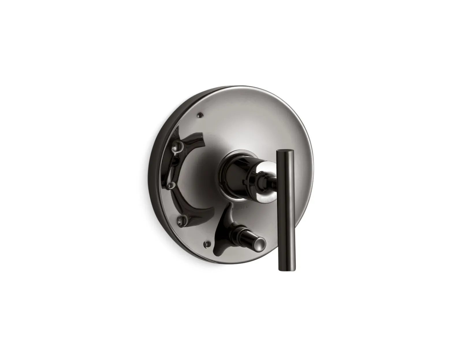 Rite-Temp® valve trim with push-button diverter and lever handle^Kohler Hot