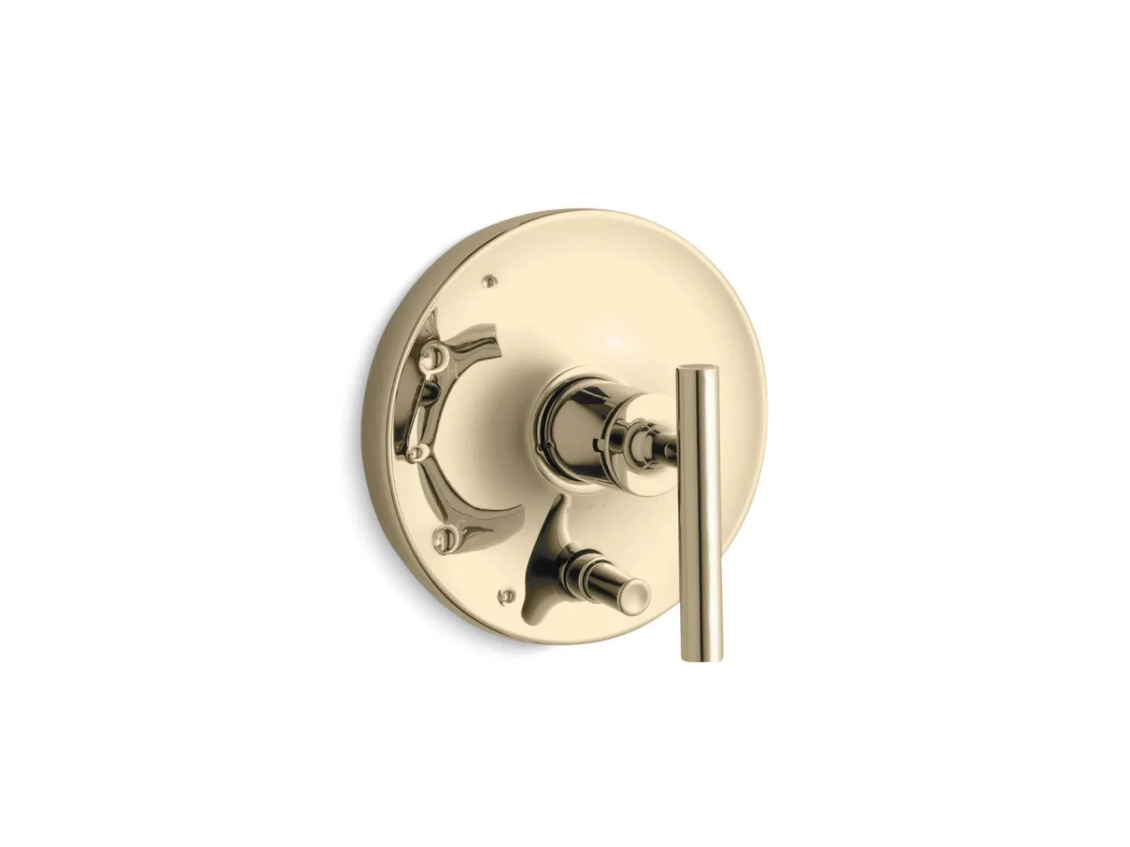Rite-Temp® valve trim with push-button diverter and lever handle^Kohler Hot