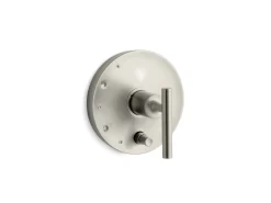 Rite-Temp® valve trim with push-button diverter and lever handle^Kohler Hot