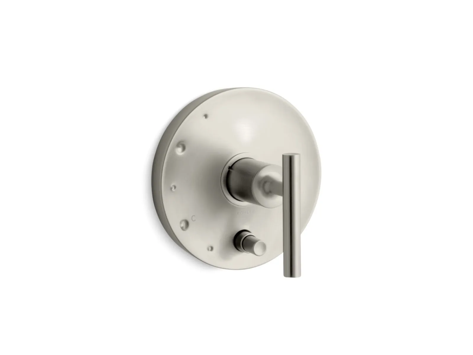 Rite-Temp® valve trim with push-button diverter and lever handle^Kohler Hot