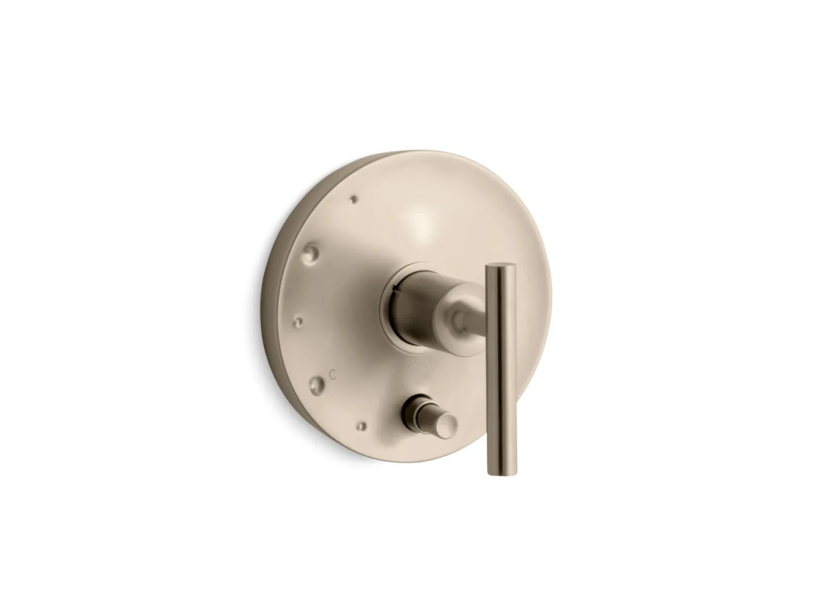 Rite-Temp® valve trim with push-button diverter and lever handle^Kohler Hot