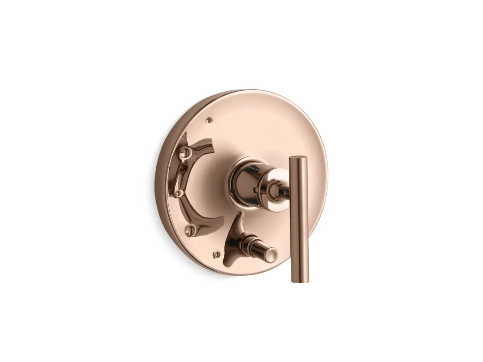 Rite-Temp® valve trim with push-button diverter and lever handle^Kohler Hot