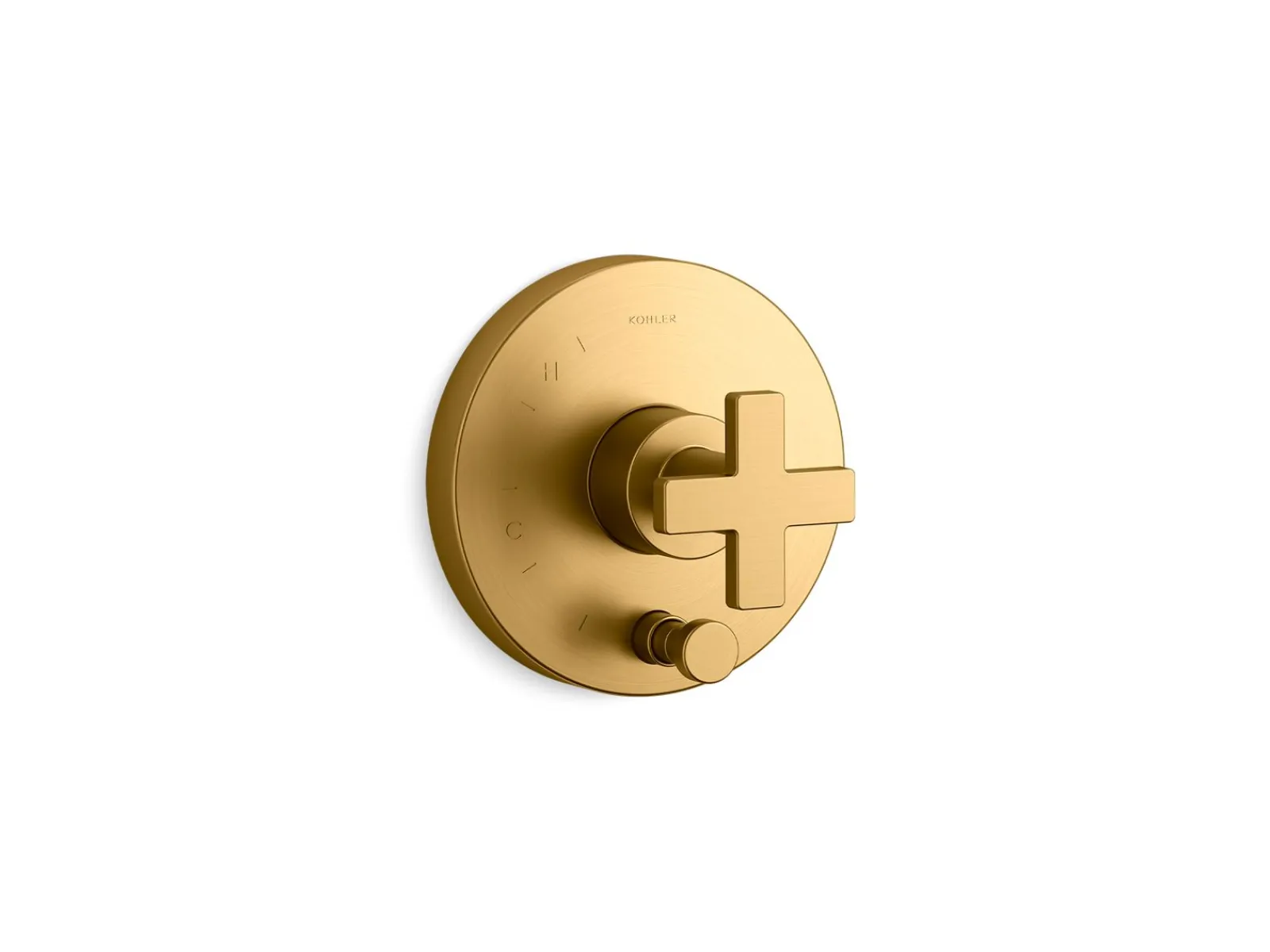 Rite-Temp® valve trim with push-button diverter and cross handle^Kohler Sale