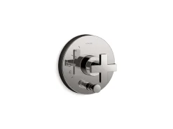 Rite-Temp® valve trim with push-button diverter and cross handle^Kohler Sale