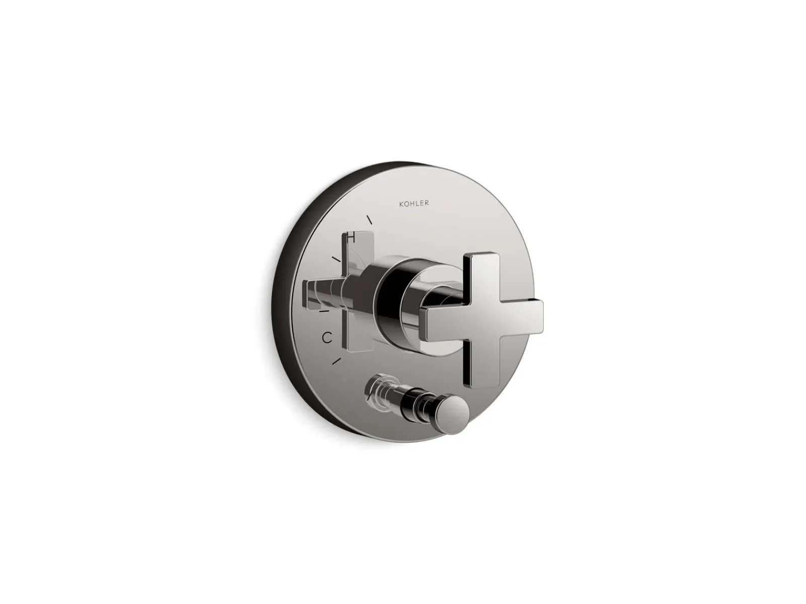 Rite-Temp® valve trim with push-button diverter and cross handle^Kohler Sale