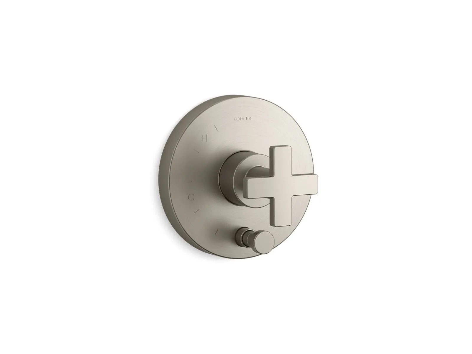 Rite-Temp® valve trim with push-button diverter and cross handle^Kohler Sale