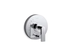 Rite-Temp® valve trim with push-button diverter and lever handle^Kohler Hot