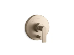 Rite-Temp® valve trim with push-button diverter and lever handle^Kohler Hot
