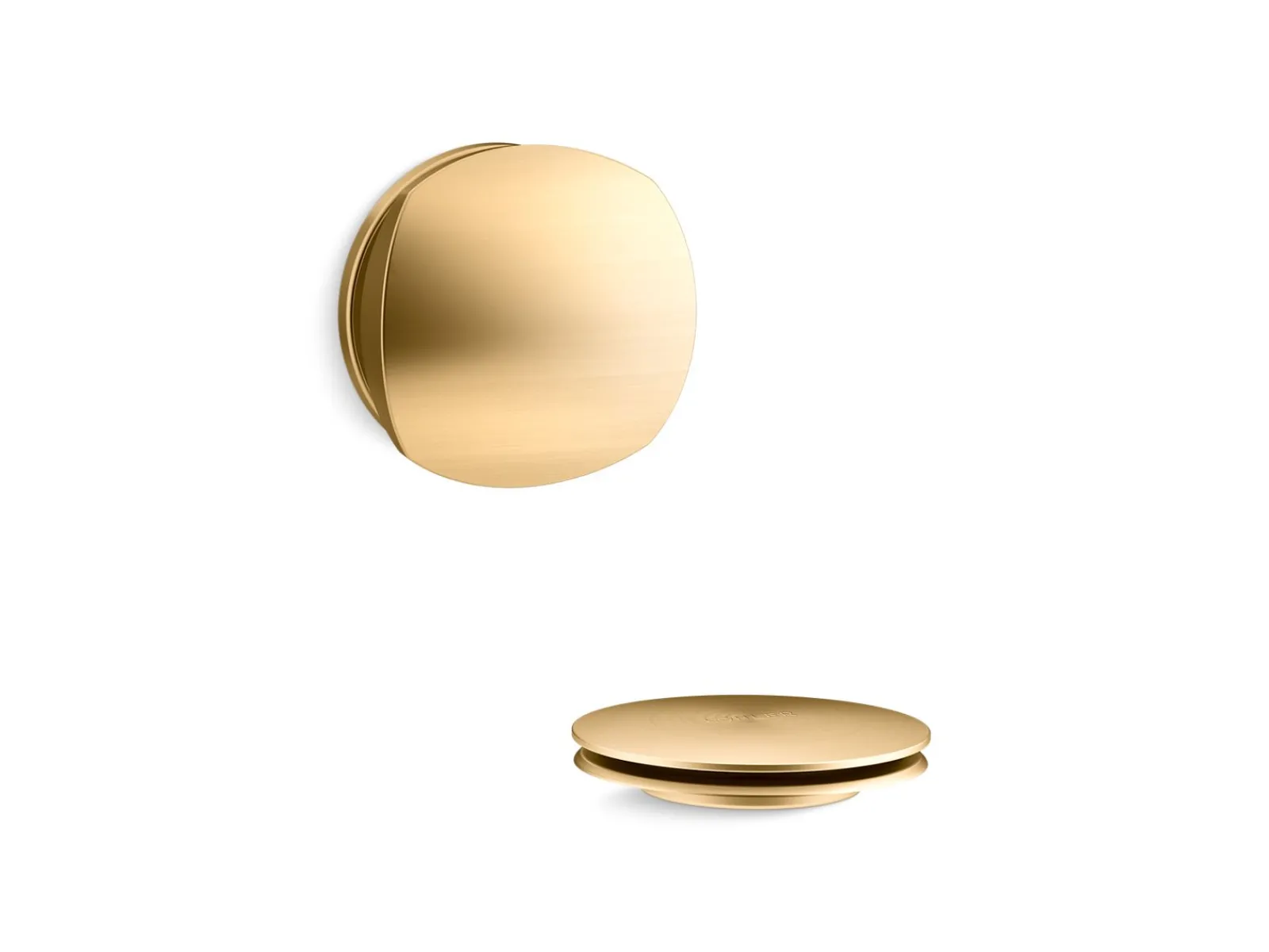 Rotary-turn bath drain trim^Kohler