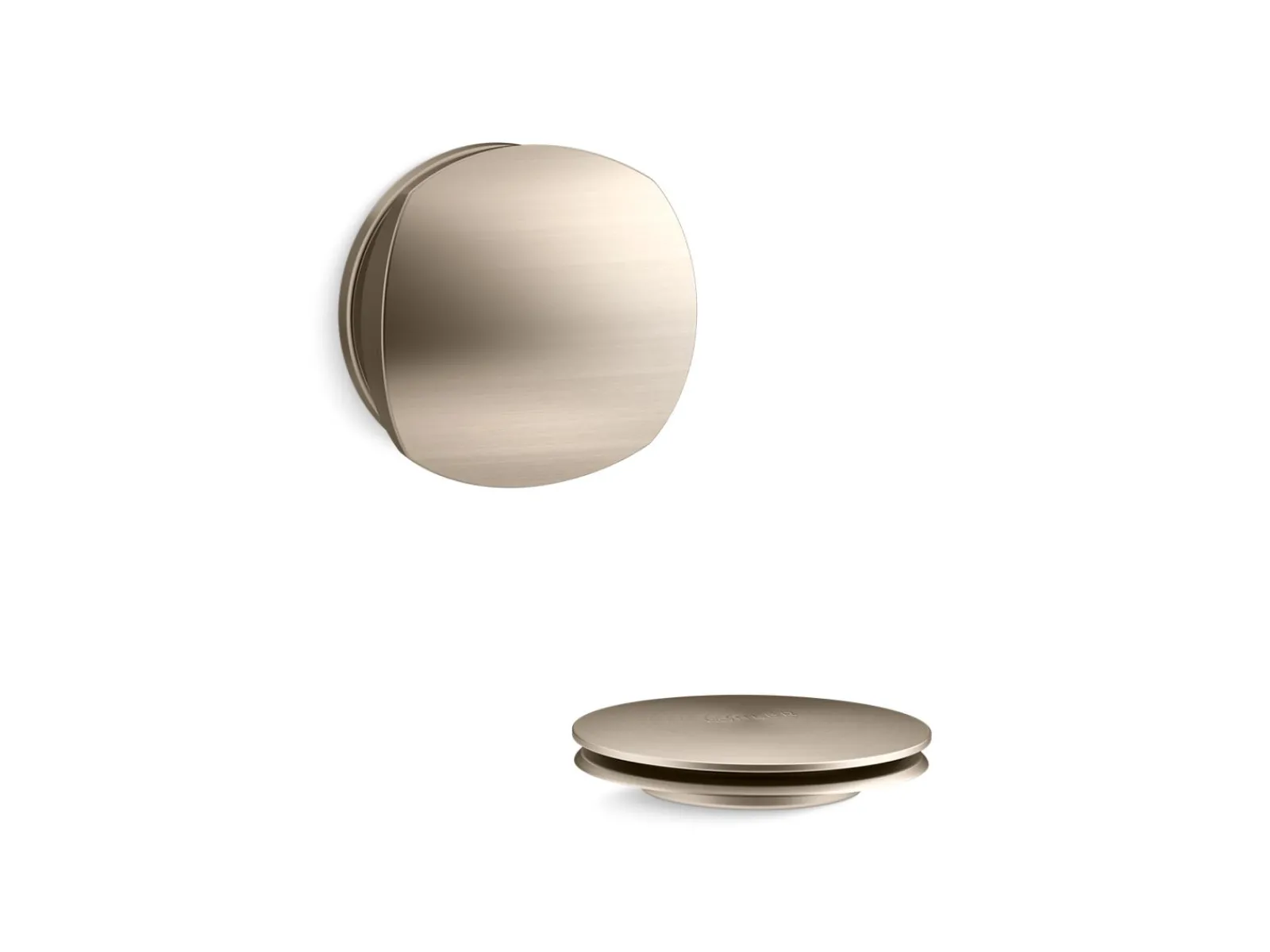 Rotary-turn bath drain trim^Kohler