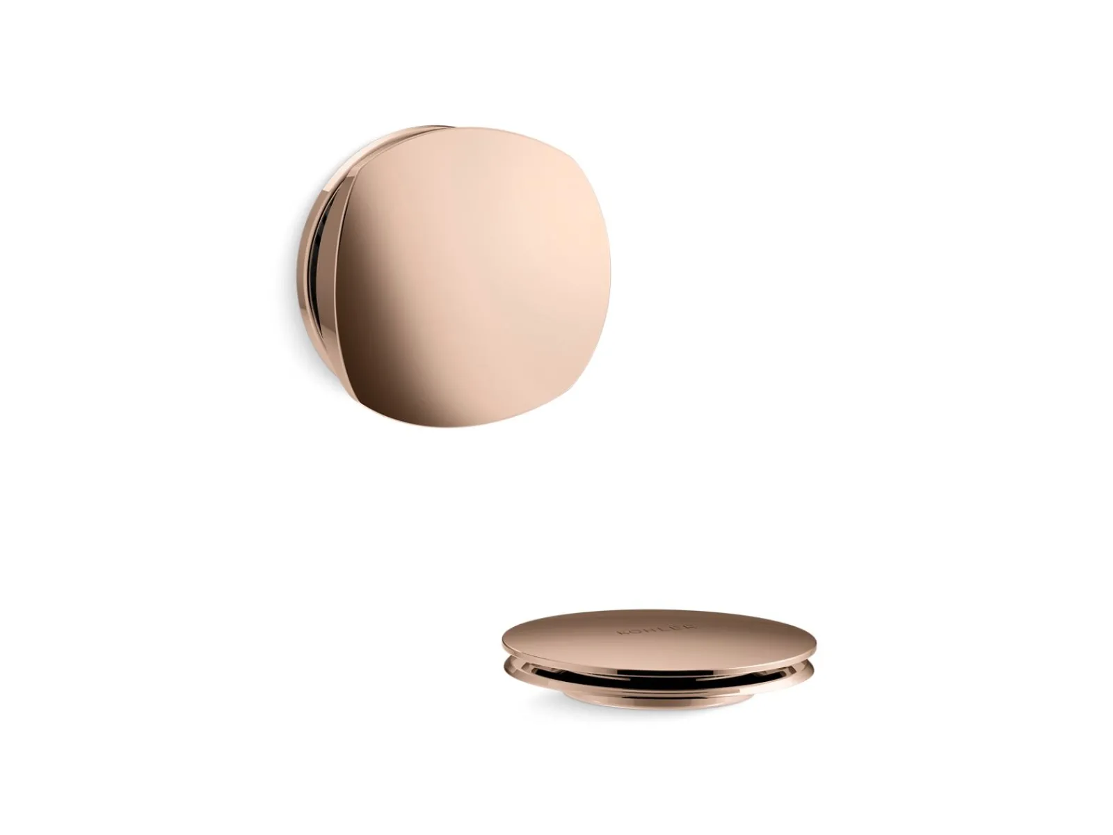 Rotary-turn bath drain trim^Kohler