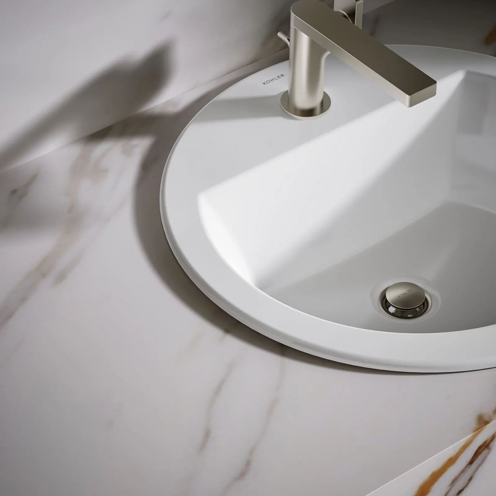19" round drop-in bathroom sink^Kohler Discount