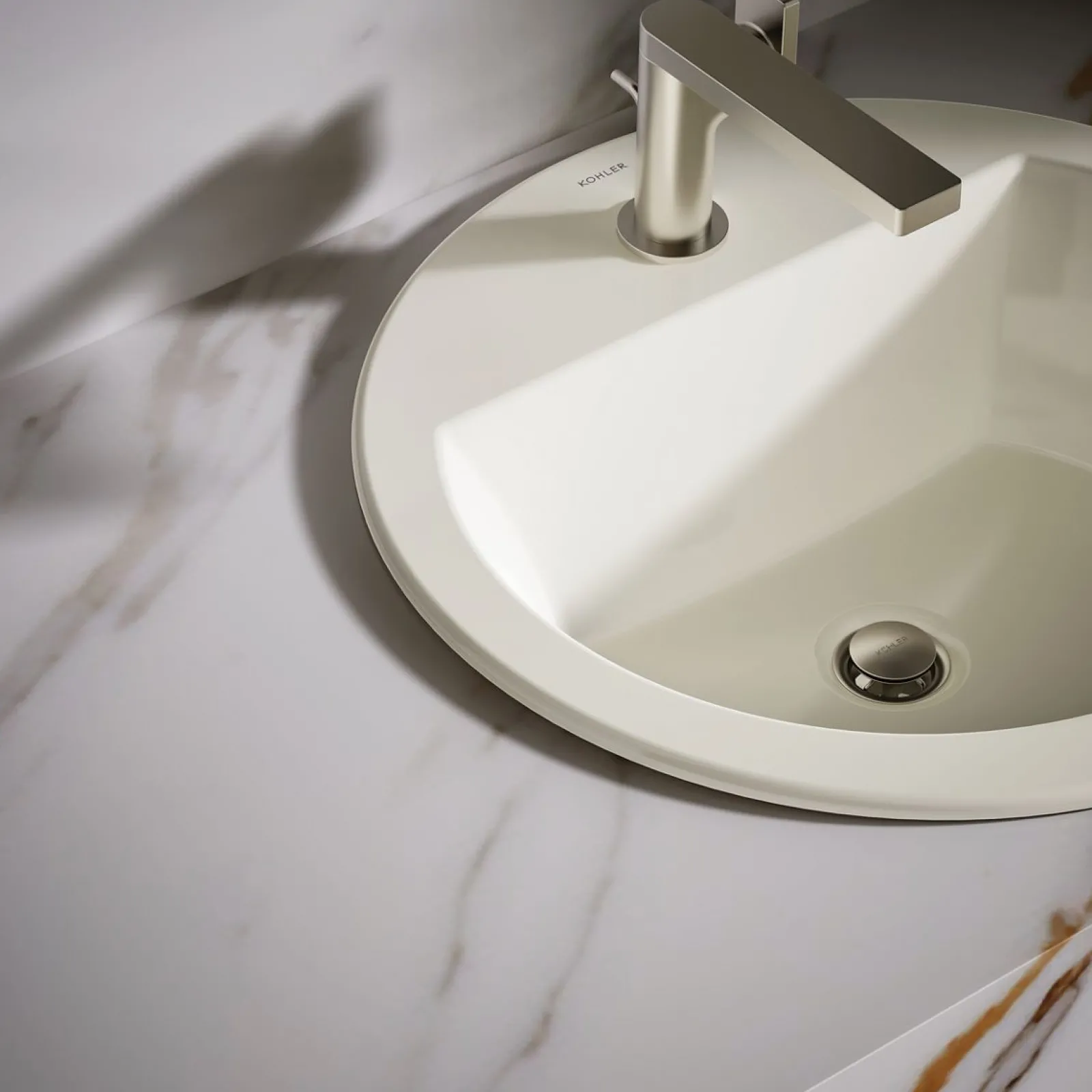 19" round drop-in bathroom sink^Kohler Discount