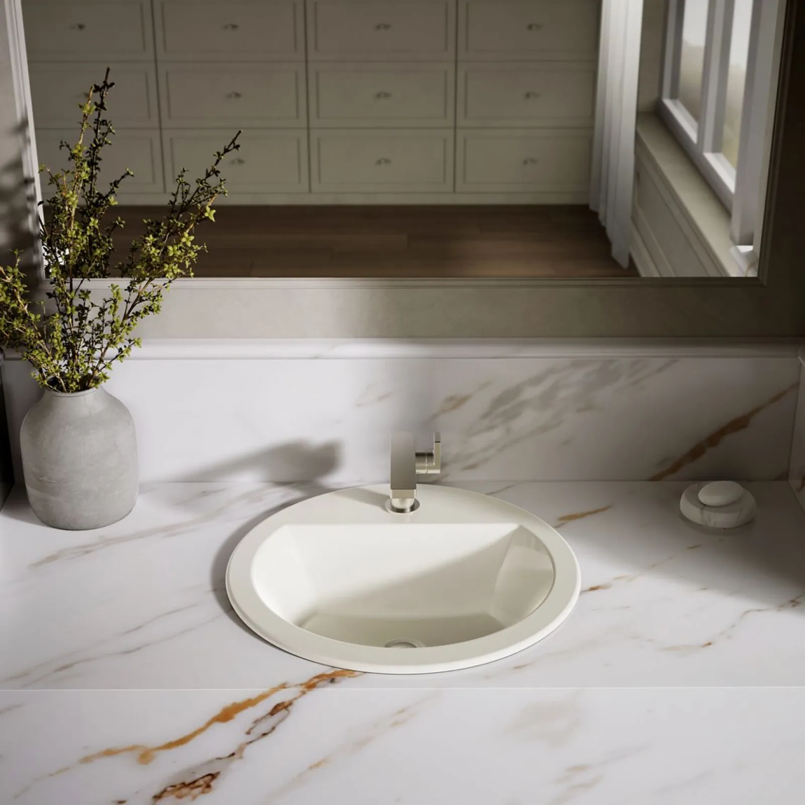 19" round drop-in bathroom sink^Kohler Discount