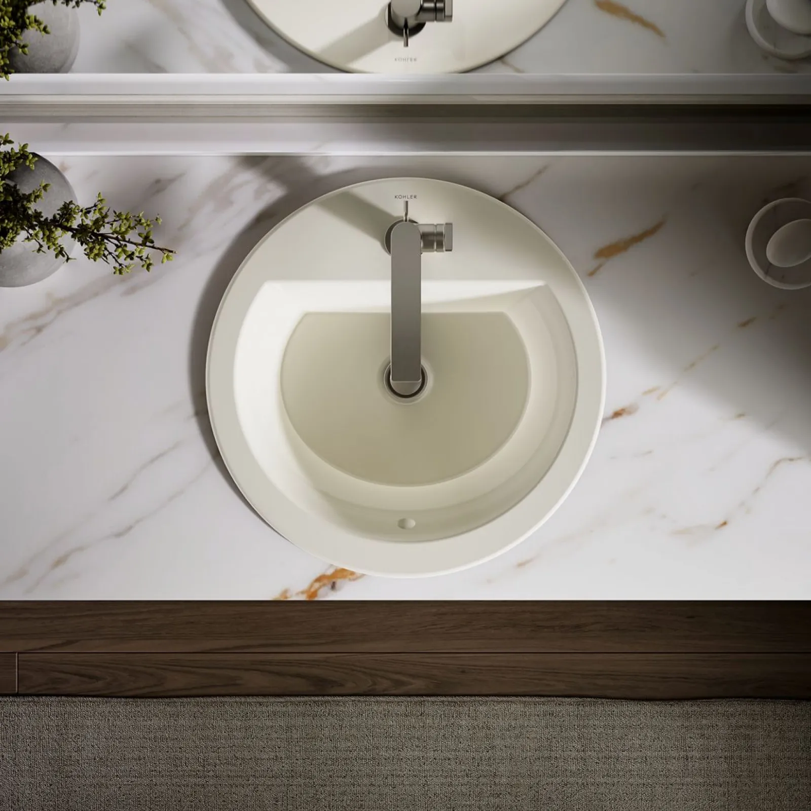 19" round drop-in bathroom sink^Kohler Discount
