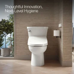 Round-front bidet toilet seat with remote control^Kohler Best
