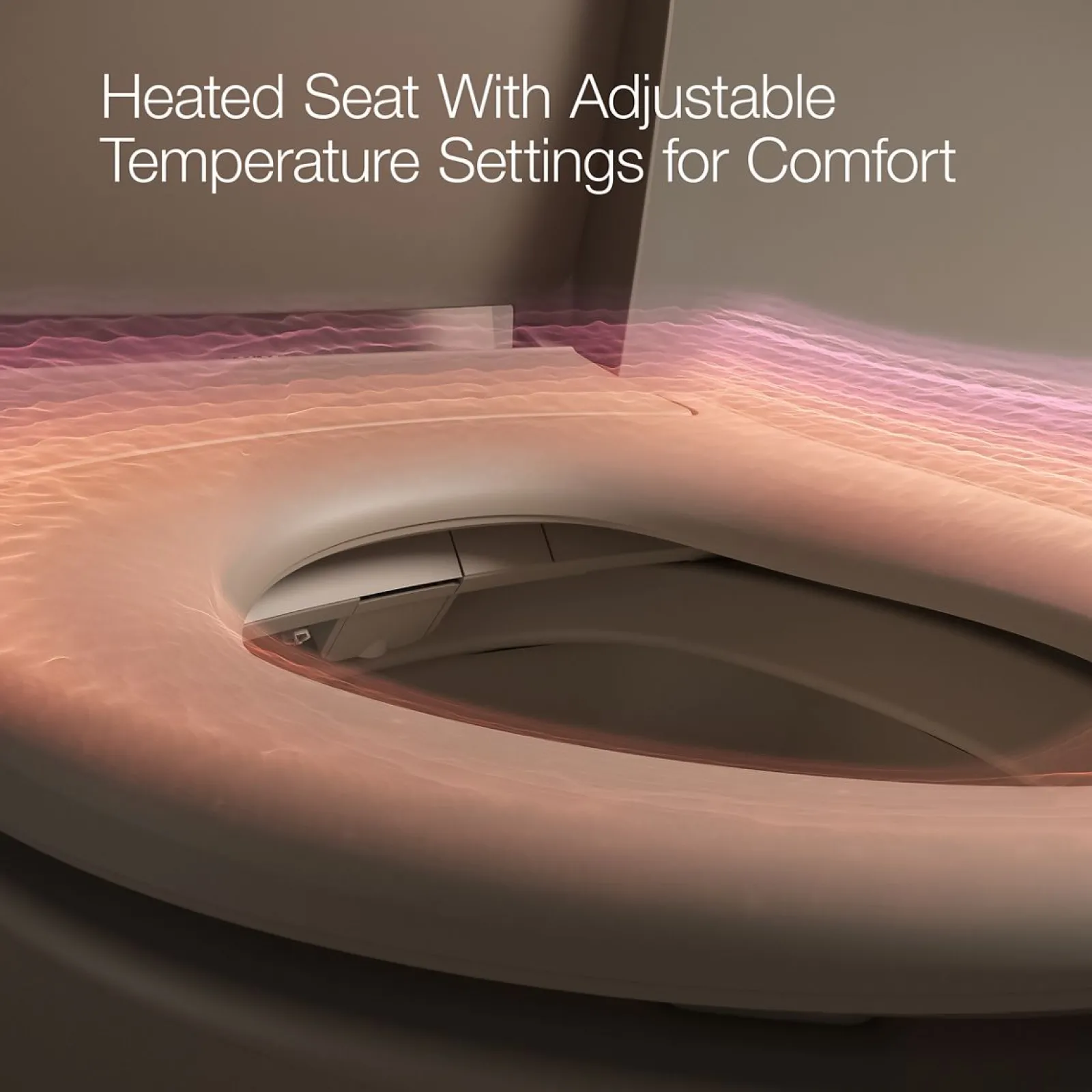 Round-front bidet toilet seat with remote control^Kohler Best