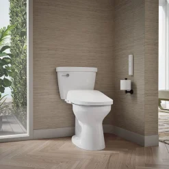 Round-front bidet toilet seat with remote control^Kohler Best