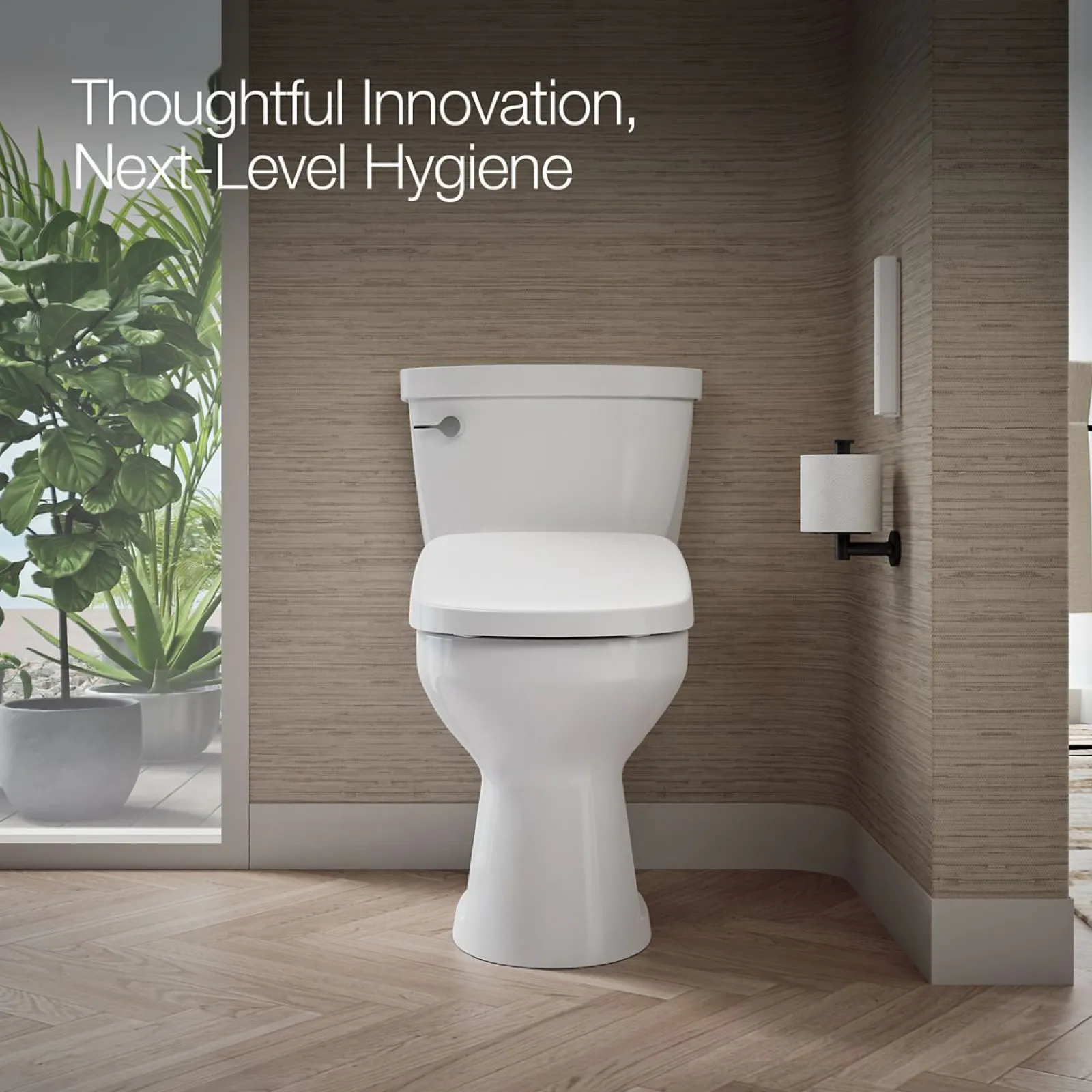 Round-front bidet toilet seat with remote control^Kohler Best
