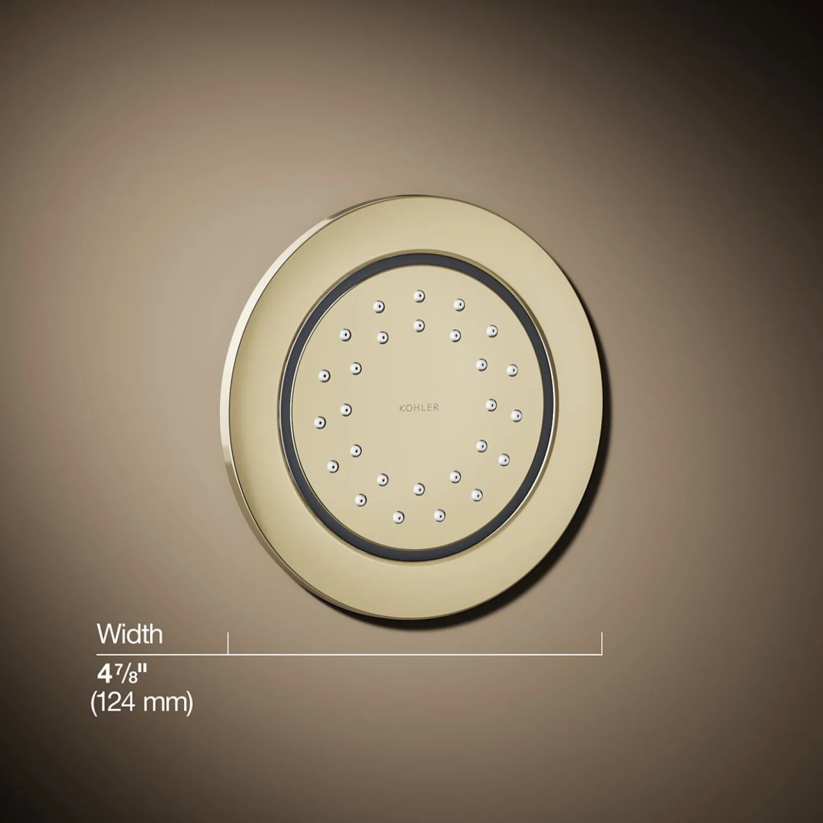 Round 27-nozzle single-function body spray, 1.0 gpm^Kohler Outlet