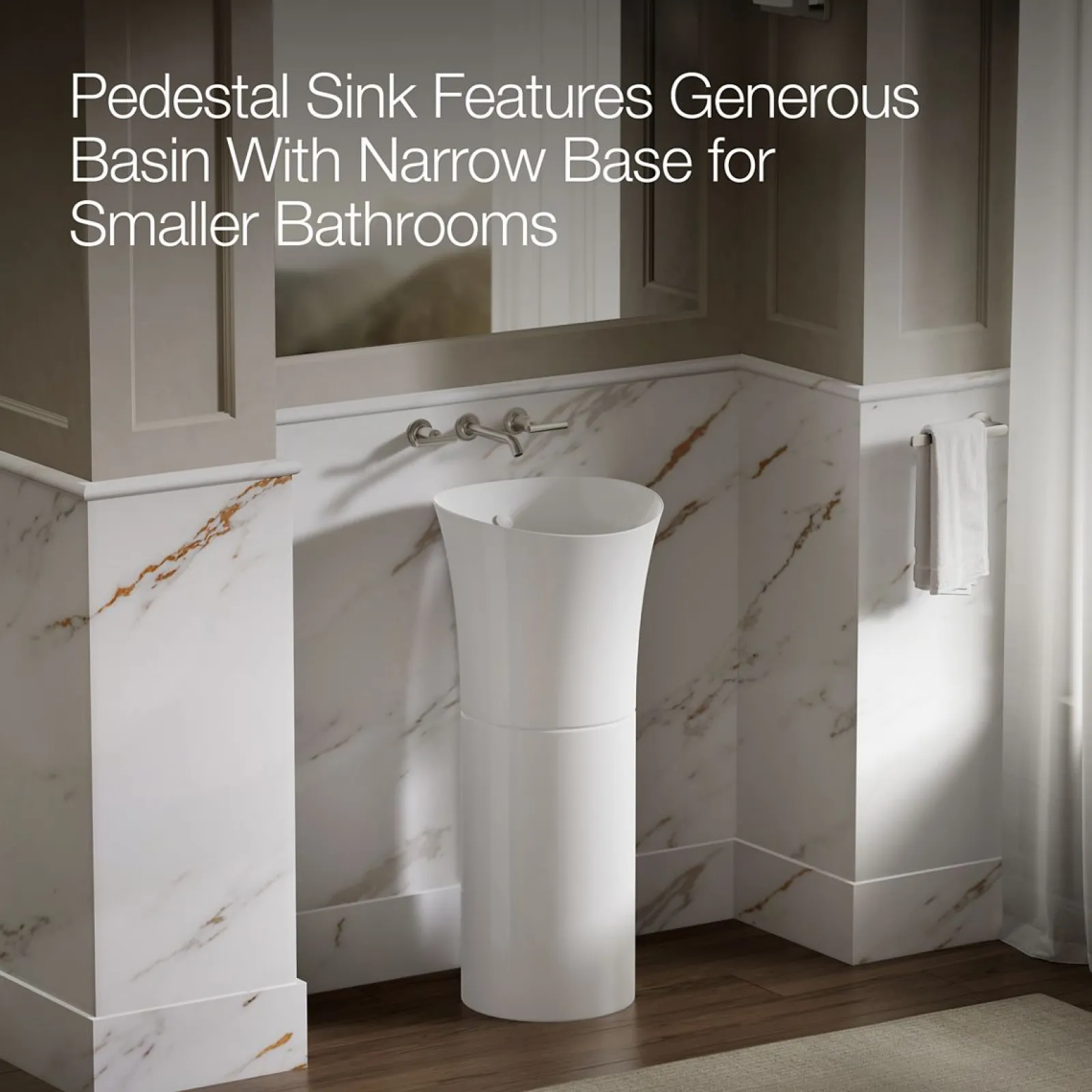 16" round pedestal bathroom sink^Kohler Clearance