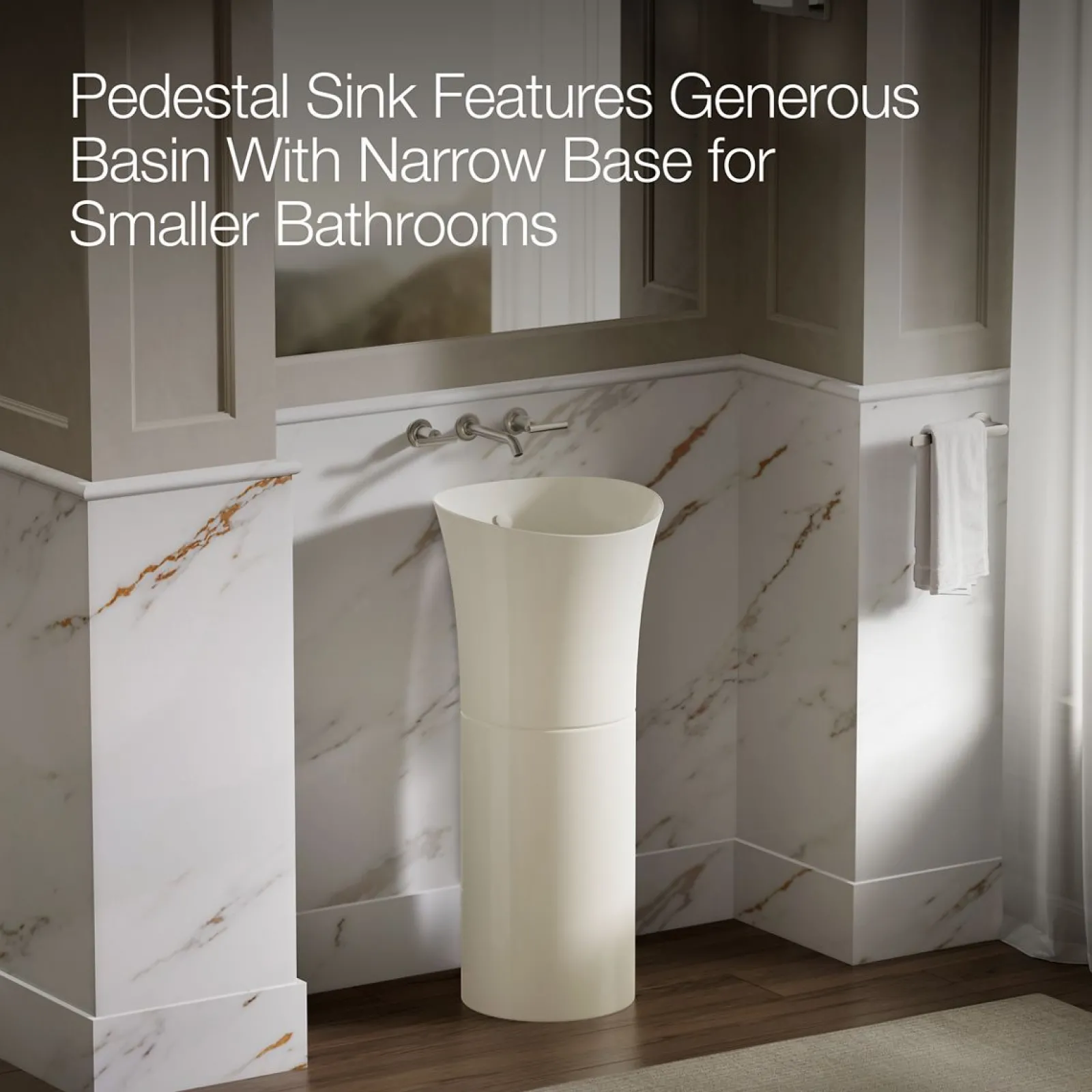 16" round pedestal bathroom sink^Kohler Clearance