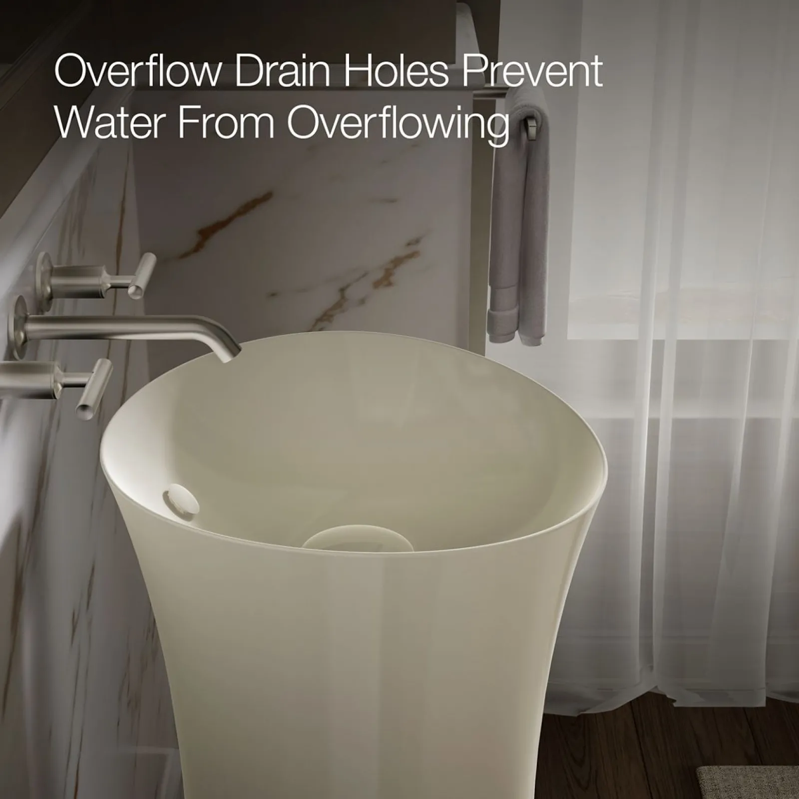 16" round pedestal bathroom sink^Kohler Clearance