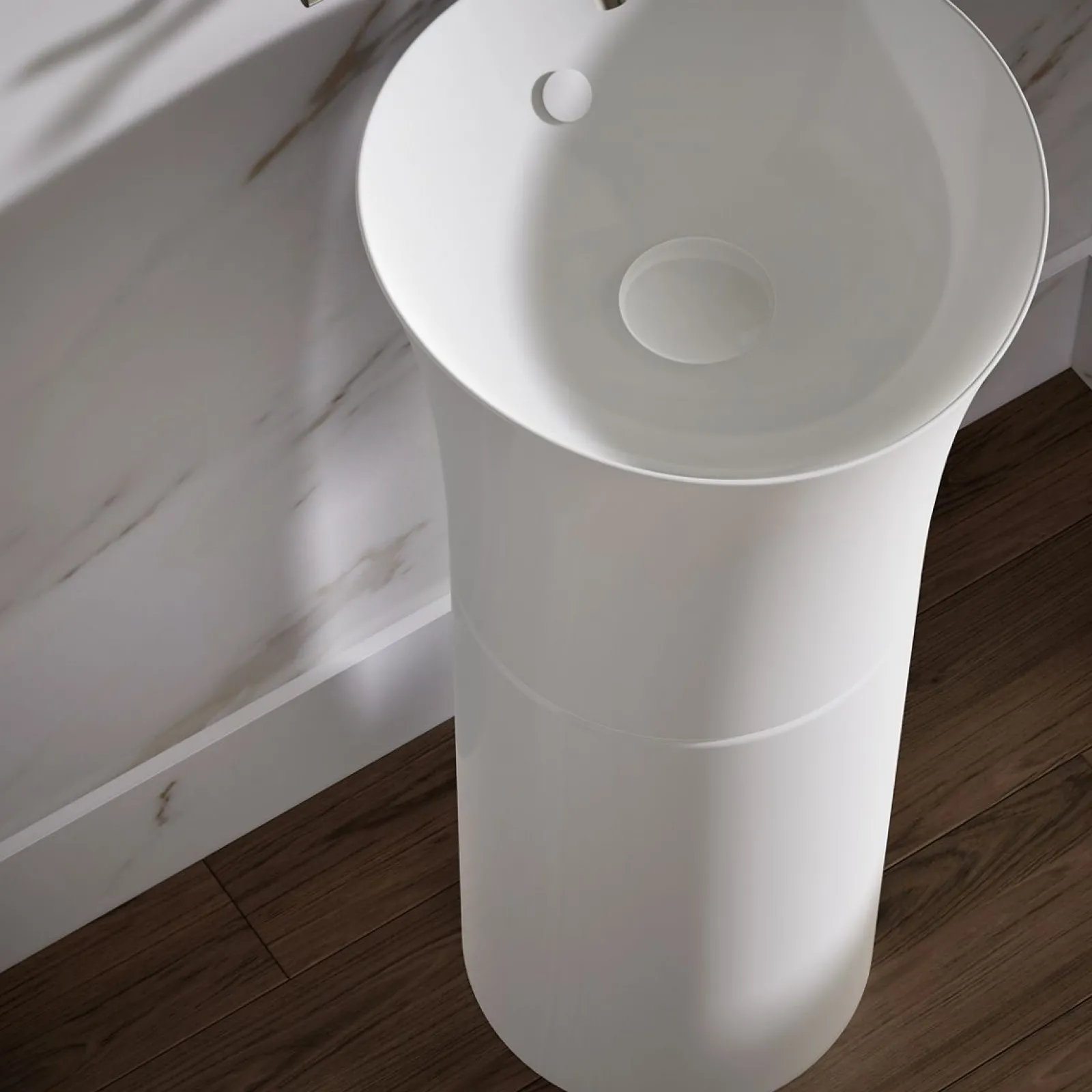 16" round pedestal bathroom sink^Kohler Clearance