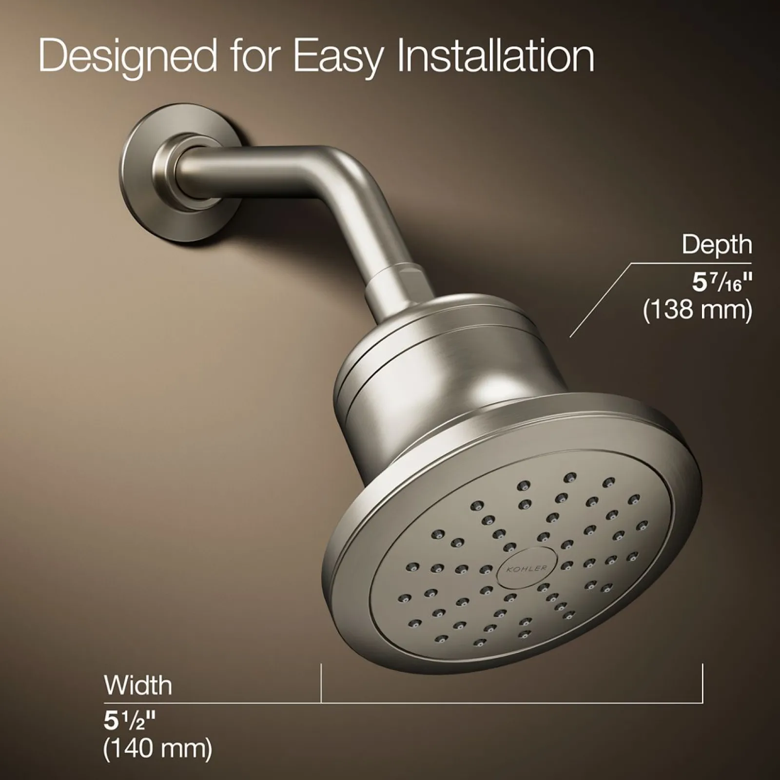 Round single-function filtered showerhead, 1.75 gpm^Kohler