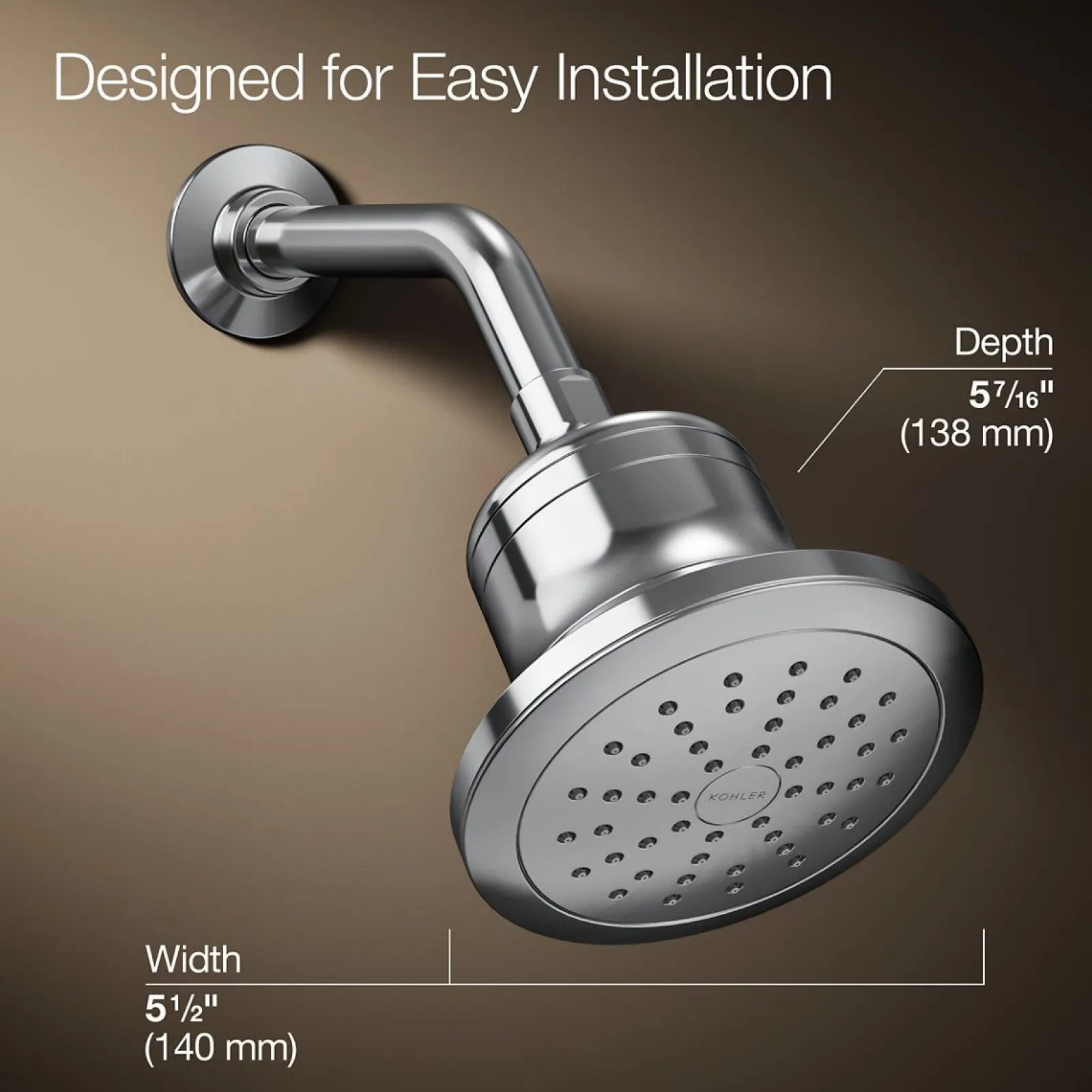 Round single-function filtered showerhead, 1.75 gpm^Kohler