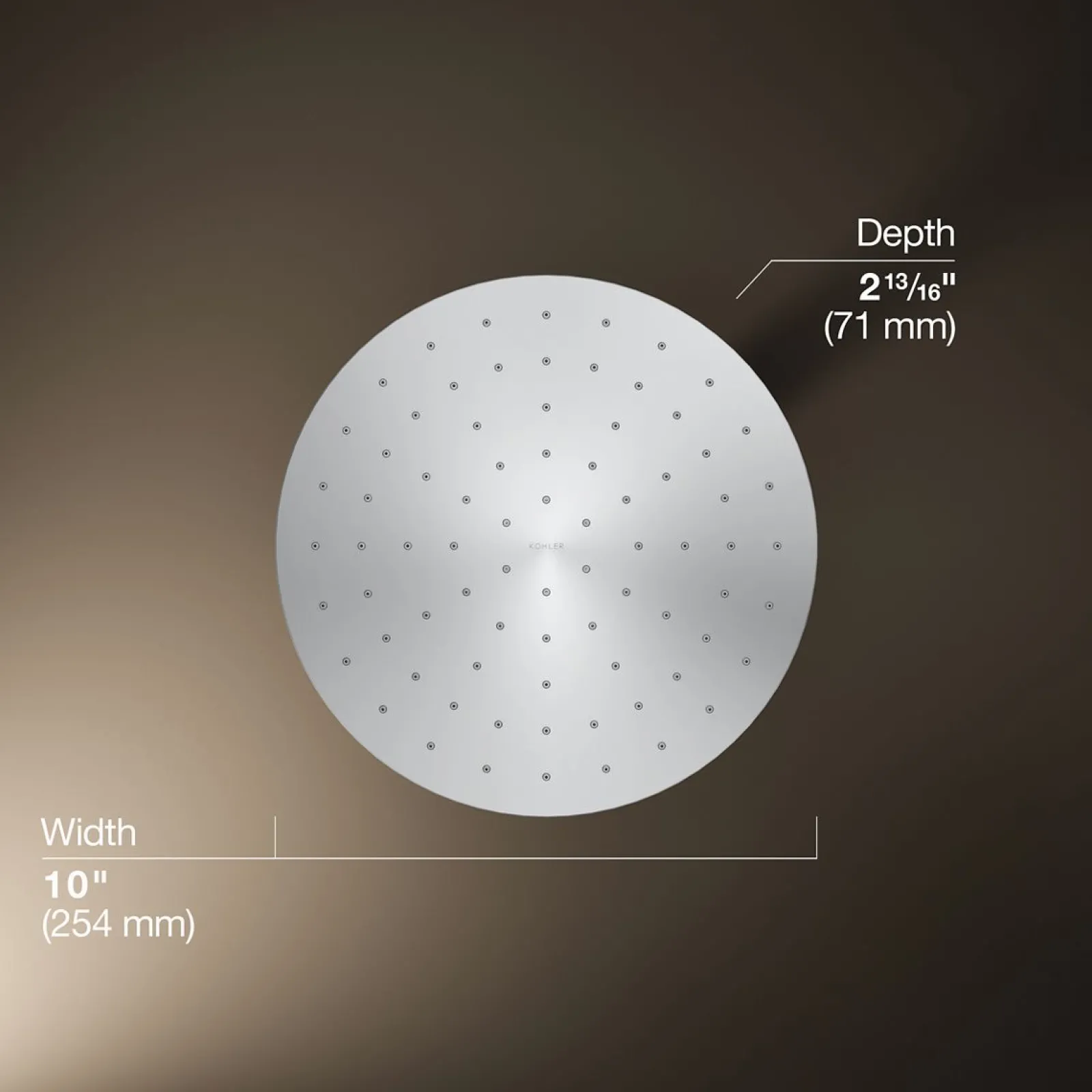 Round 10" single-function rainhead, 2.5 gpm^Kohler Sale