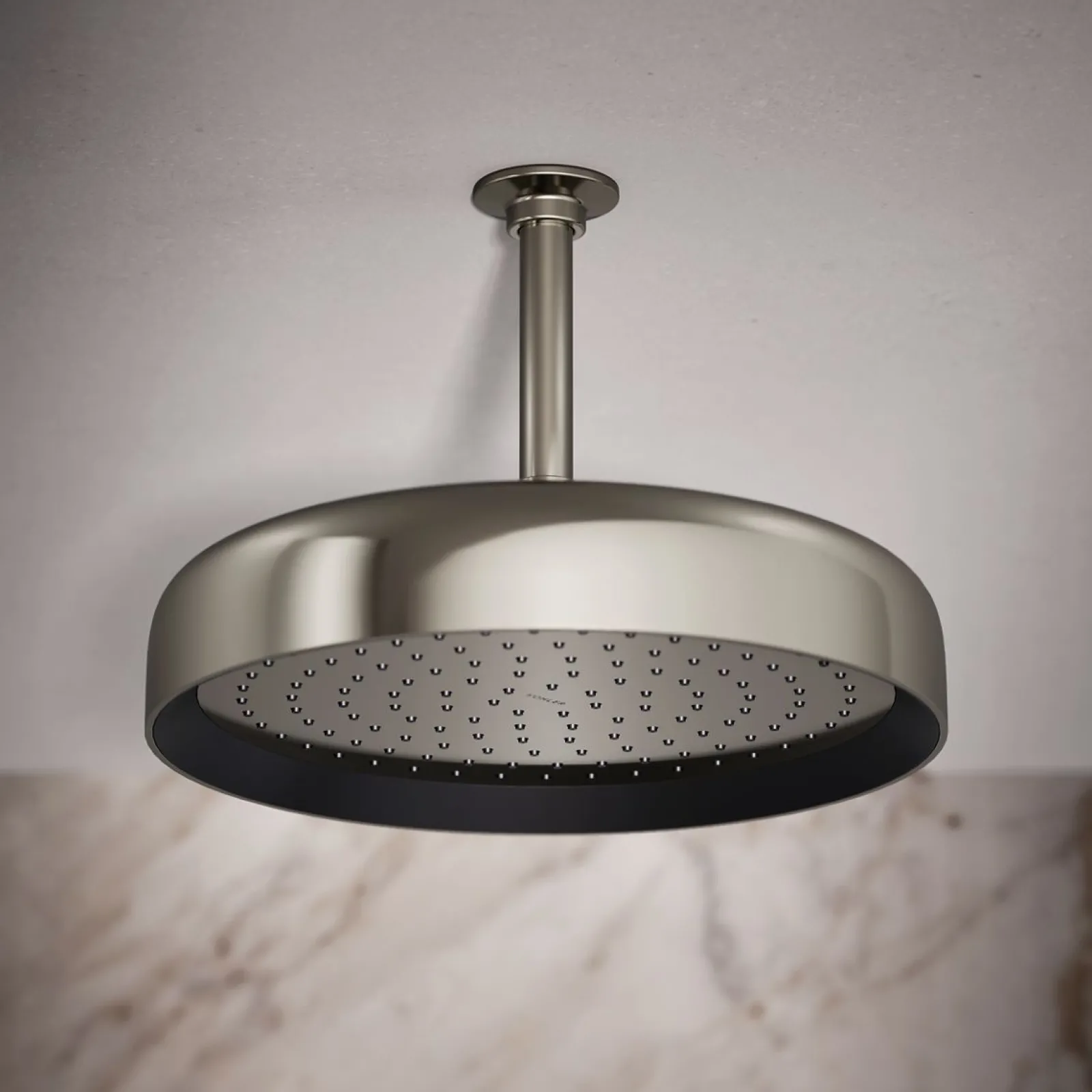 Round 12" single-function rainhead, 2.5 gpm^Kohler Hot