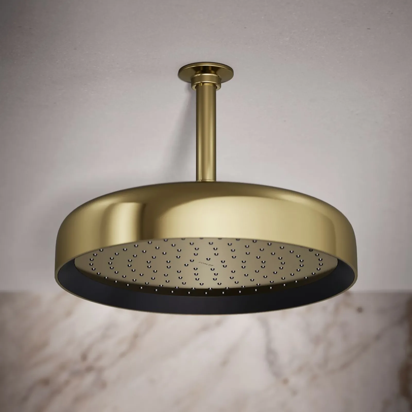 Round 12" single-function rainhead, 2.5 gpm^Kohler Hot