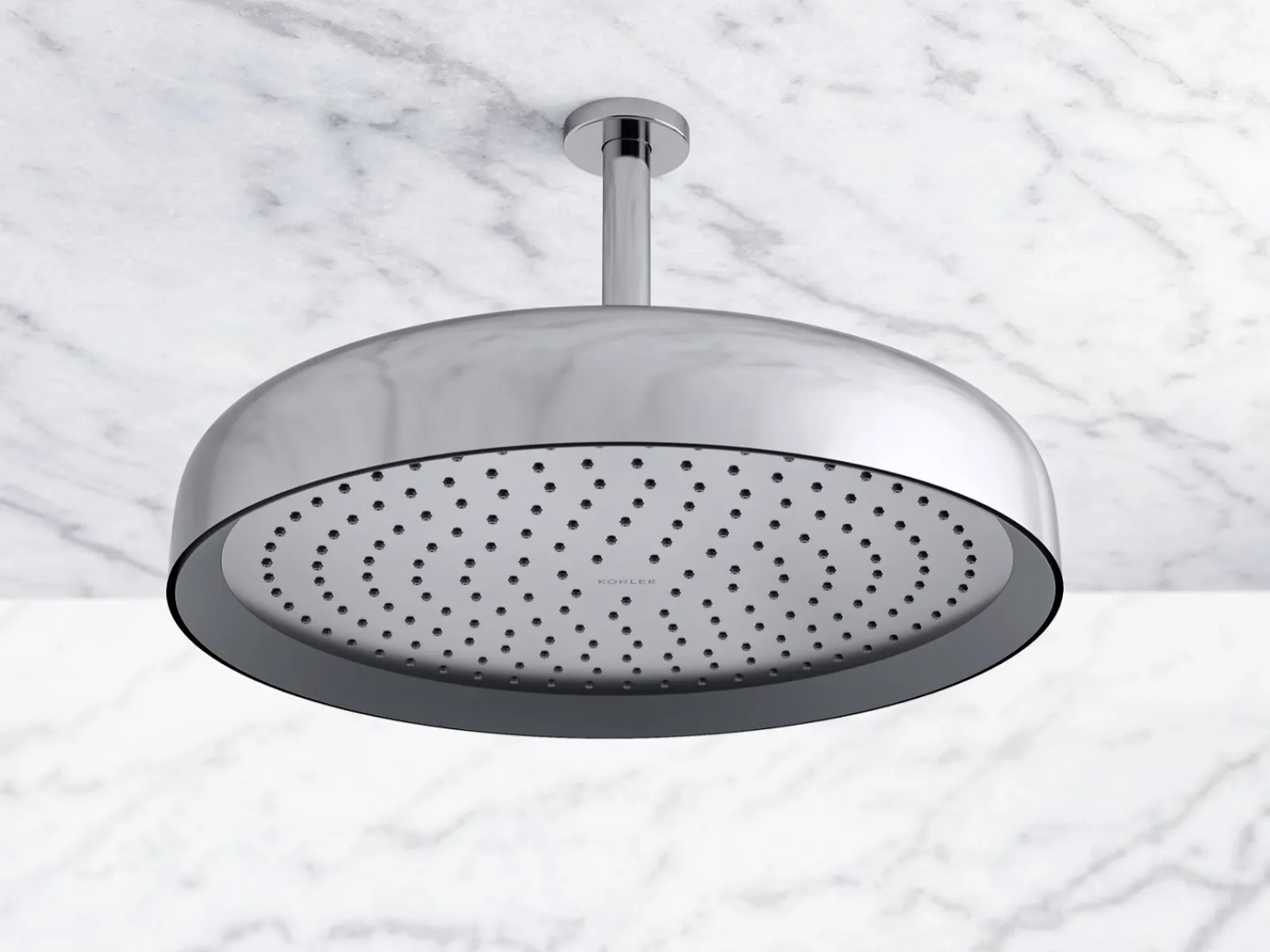 Round 12" single-function rainhead, 2.5 gpm^Kohler Hot