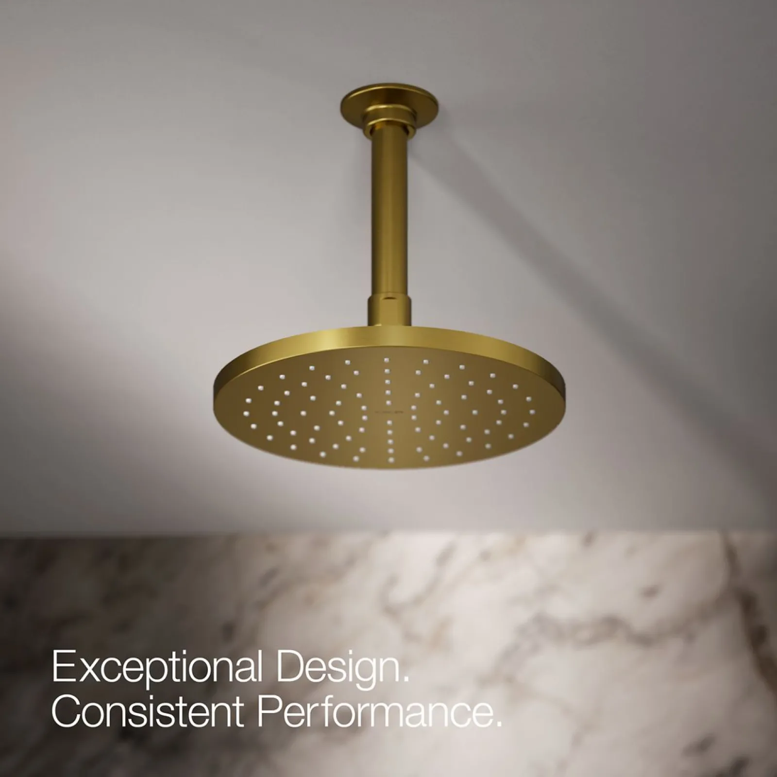 Round 8" single-function rainhead, 2.5 gpm^Kohler Best