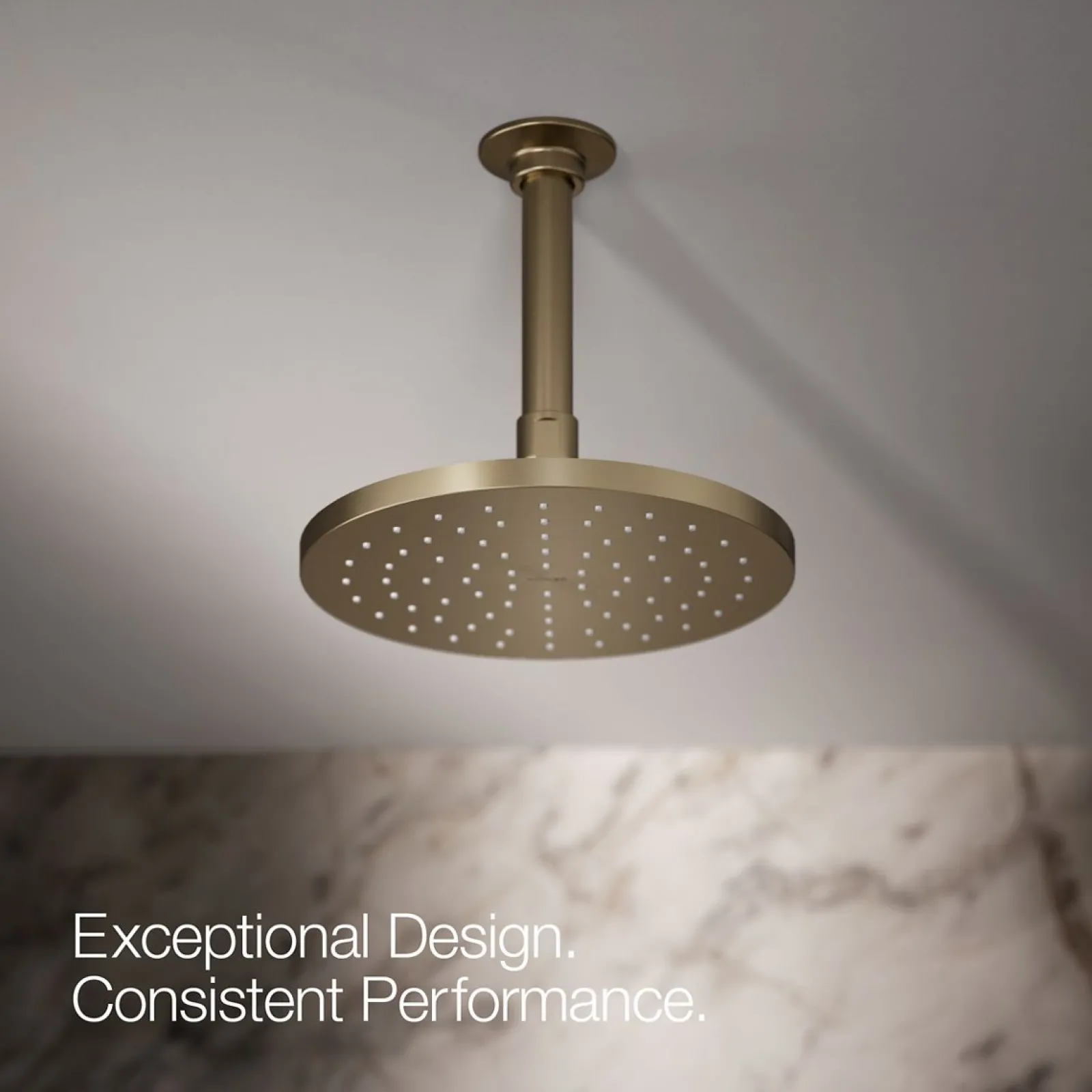 Round 8" single-function rainhead, 2.5 gpm^Kohler Best