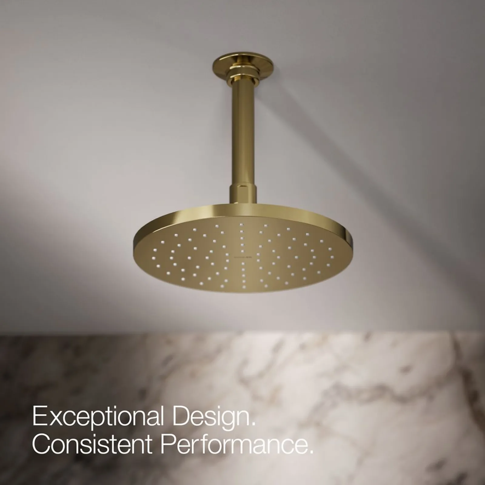 Round 8" single-function rainhead, 2.5 gpm^Kohler Best