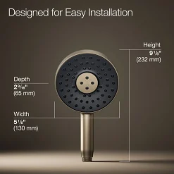 Round three-function handshower, 1.75 gpm^Kohler Hot