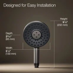 Round three-function handshower, 1.75 gpm^Kohler Hot