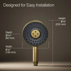 Round three-function handshower, 2.5 gpm^Kohler New