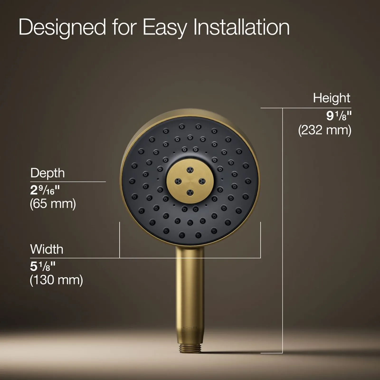 Round three-function handshower, 2.5 gpm^Kohler New