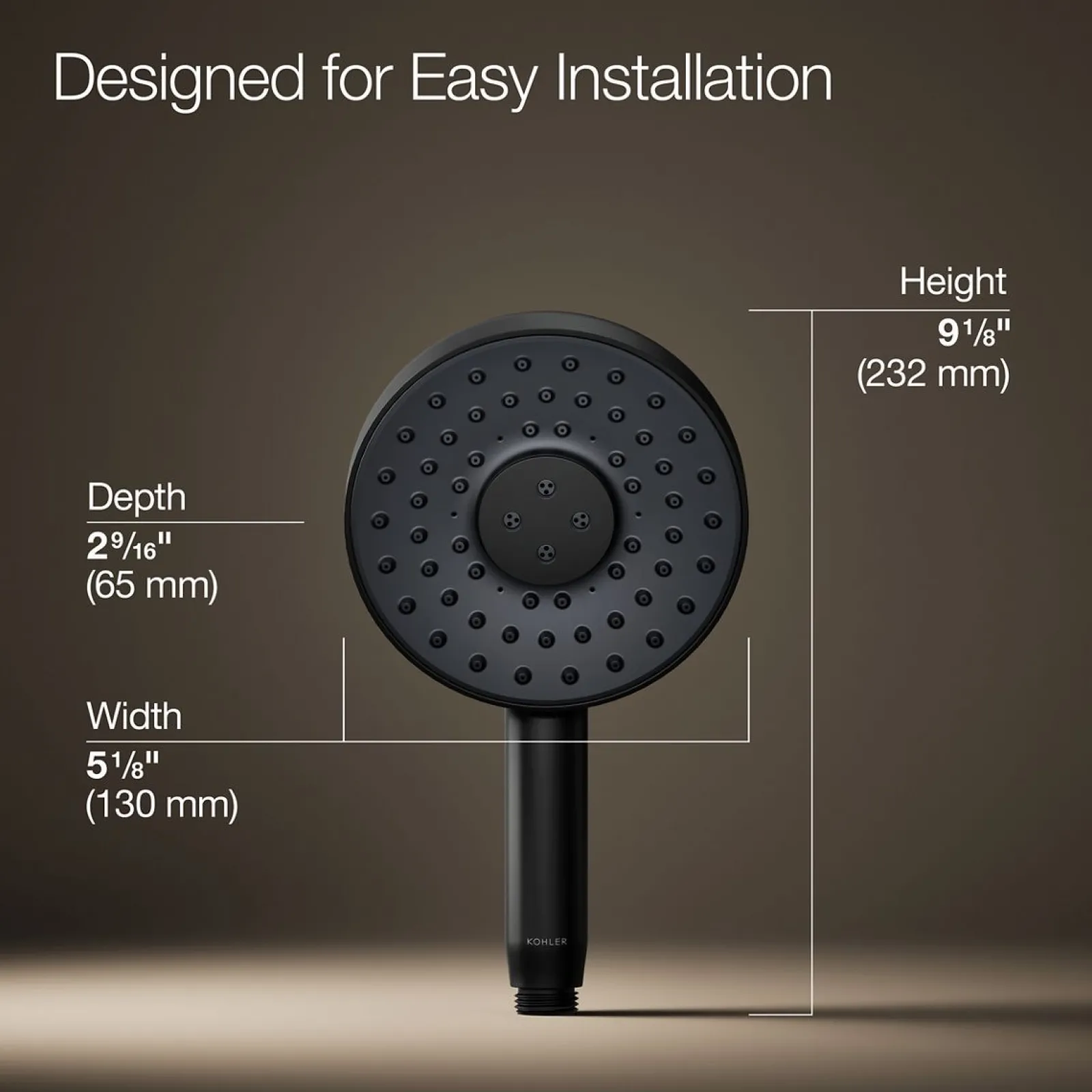 Round three-function handshower, 2.5 gpm^Kohler New
