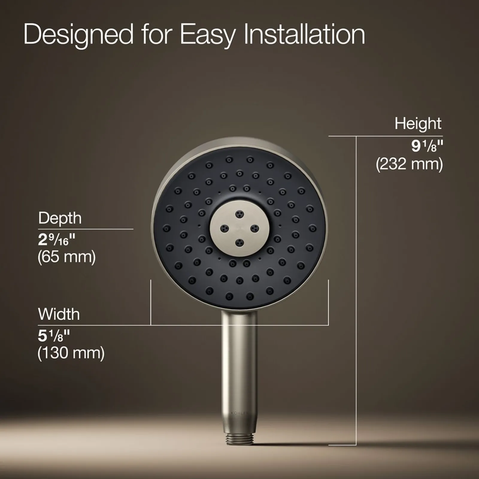Round three-function handshower, 2.5 gpm^Kohler New