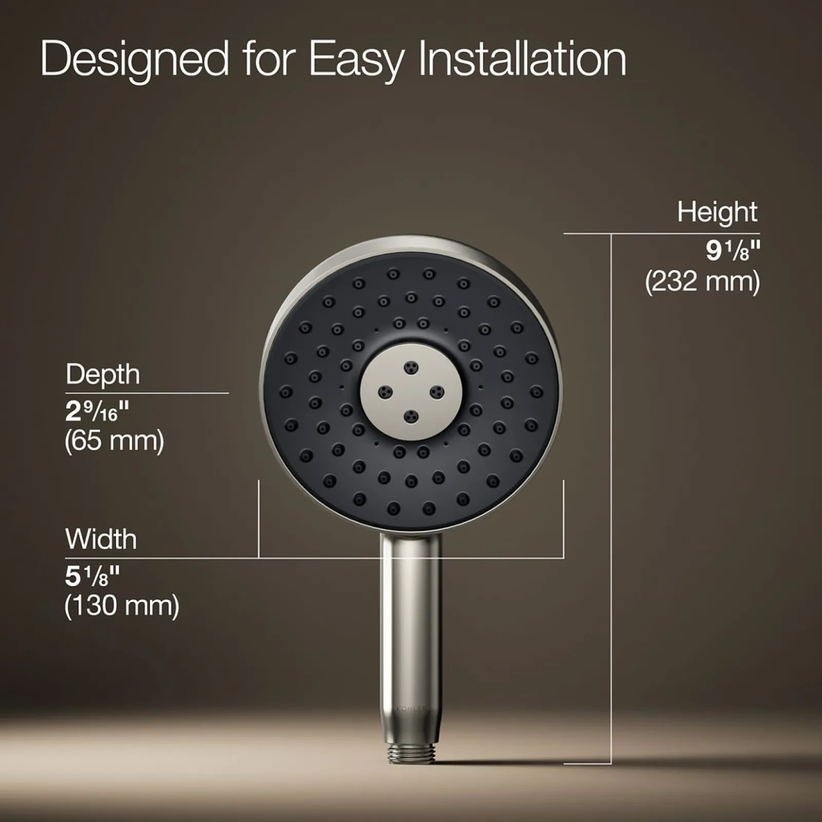 Round three-function handshower, 2.5 gpm^Kohler New