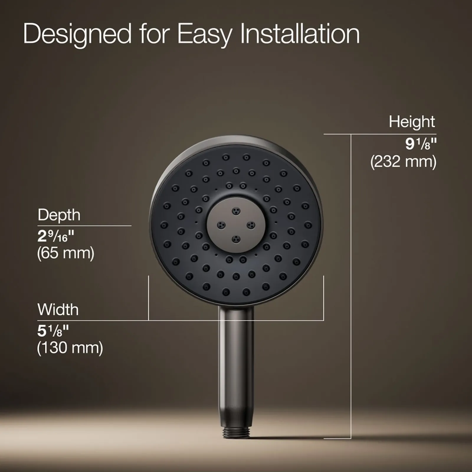 Round three-function handshower, 2.5 gpm^Kohler New